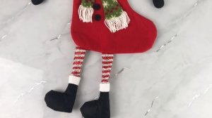 Новогодний носок СНЕГОВИЧОК В БОТИНОЧКАХ, текстиль, 78 см, DH8068700-4