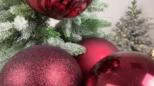 Набор пластиковых шаров БАЛЬОРЕ, бордовый, 14 см, 4 шт., 021298