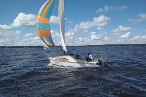 С попутным ветром на Горьковском море: яхты "Золотица" и "Барс"