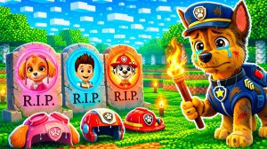 ЧТО Случилось С Щенячий Патруль Скай Райдер Маршал в Майнкрафт Мультик