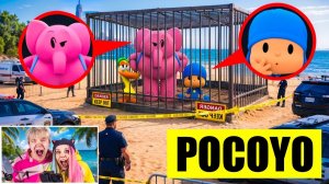 ДРОН СНЯЛ ВСЕХ  POCOYO В РЕАЛЬНОЙ ЖИЗНИ!! POCOYO, ELLY, PATO