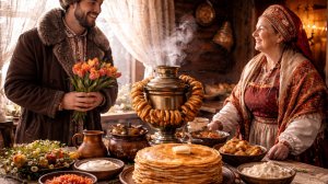 3-йдень Масленицы-Лакомка. К теще на блины. Красивая музыкальная открытка.