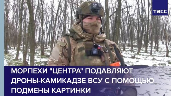 Морпехи "Центра" подавляют дроны-камикадзе ВСУ с помощью подмены картинки