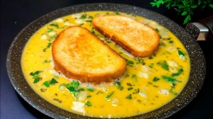 Горячий бутерброд за 5 минут — простой рецепт завтрака из хлеба и яиц