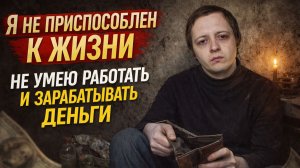 Я НЕ ПРИСПОСОБЛЕН К ЖИЗНИ. НЕ УМЕЮ РАБОТАТЬ И ЗАРАБАТЫВАТЬ ДЕНЬГИ. НЕСАМОСТОЯТЕЛЬНЫЙ И ИНФАНТИЛЬНЫЙ