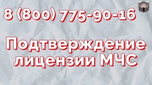 Помощь в подтверждении, продлении лицензии МЧС