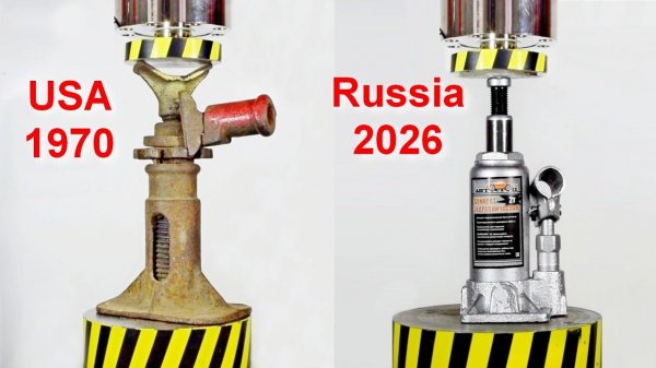 HYDRAULIC PRESS VS THE STRONGEST JACK