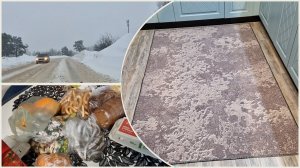 Покупки из города и новый палас для прихожей с вб.