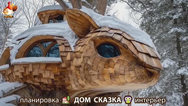 Сказочный дом мечты зимой – 3D идея для вдохновения с планировкой и интерьером 🏡🏚️🏠 вариант (37) смотреть онлайн