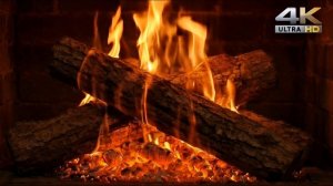 🔥Уютный Камин 4К - 5 Часов - Звуки Потрескивающего Огня для Сна и Релаксации.