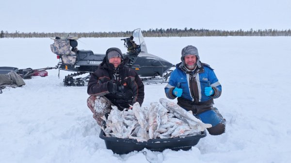 Шикарная раздача окуня не смотря на погоду. Зимняя рыбалка в ЯНАО