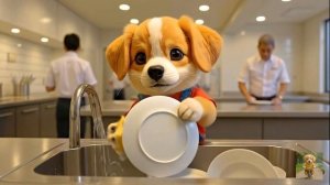 Маленький щенок становится героем на детской площадке 🐶🐰 Отважный спасатель, который спасает жизнь