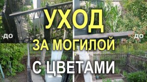 Объект 810M - Уход за могилой - уборка с сохранением цветов (Кривой Рог)