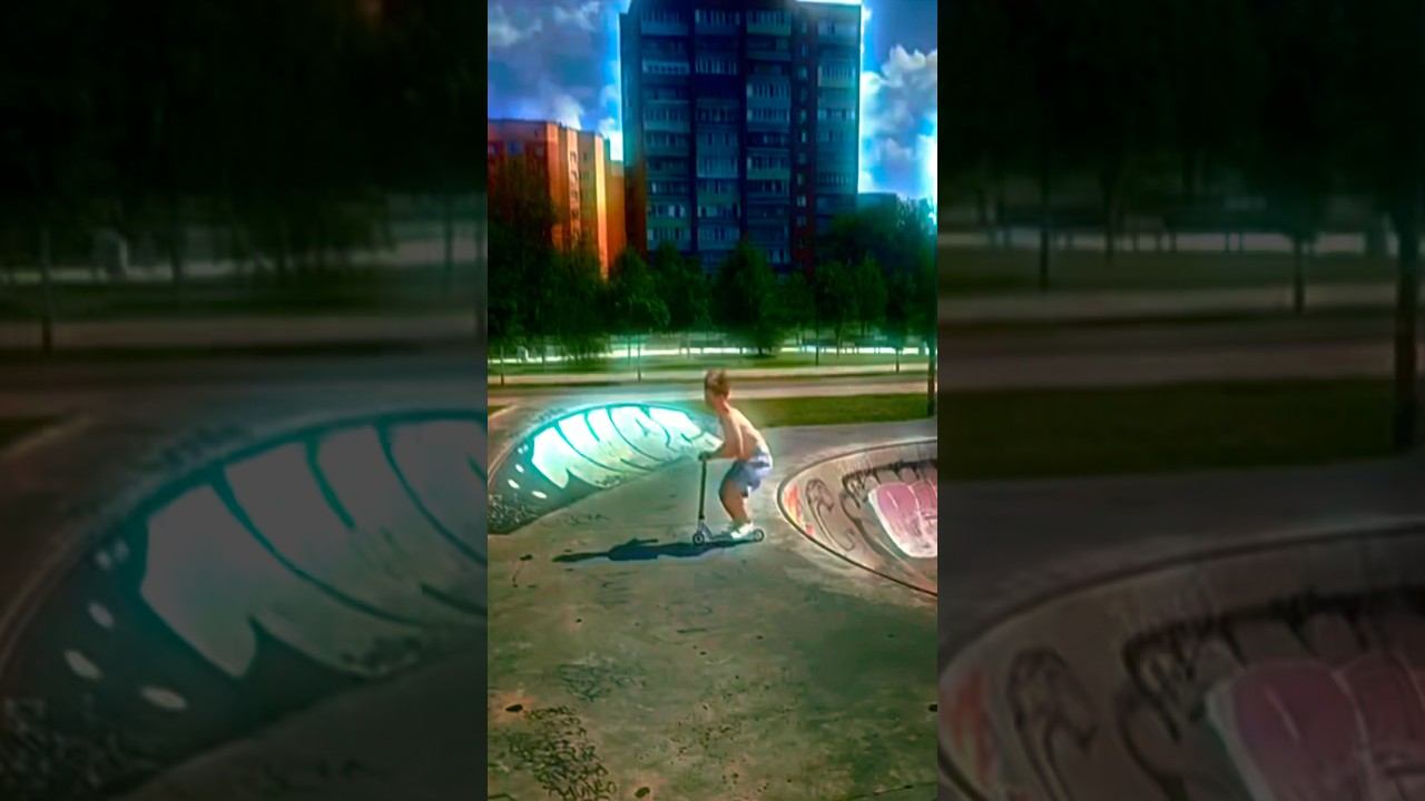 Самокат  новичок  VS ПРО scoter самокат subscribe владсамокатчик трюки  трюк scoter