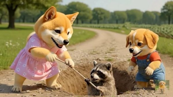 Малыш Лобби спасает раненого друга-пингвина 🐧💔 От хулиганов в школе и лечит Его с Любовью ❤️🐶