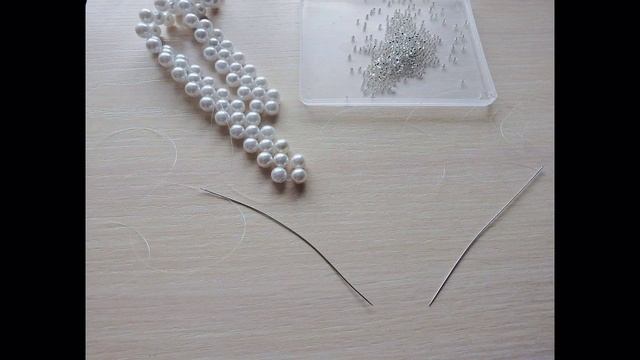 Колье из бисера "Жемчужное очарование"🌸