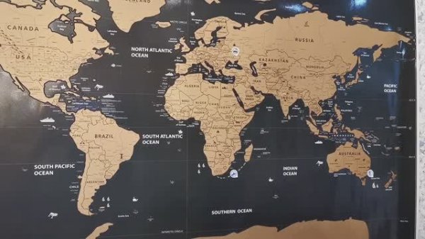 Скретч-карта мира. Карта Путешественника в ассортименте Бренд: LOSICE