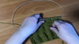 Весенне-летний узор спицами"Листики на веточке"