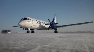 Новейший Ил-114-300 проходит дополнительные испытания экстремальными морозами в Якутии