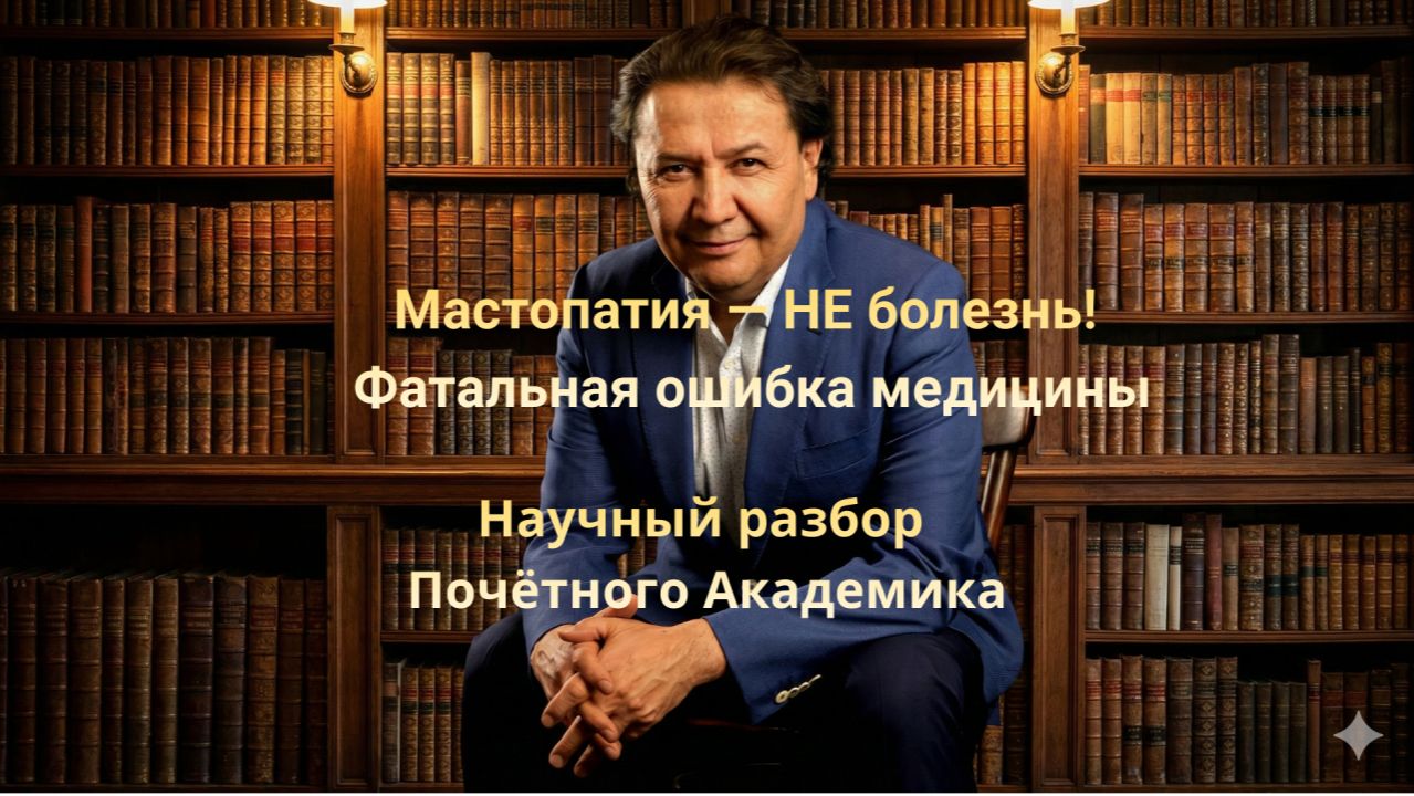 Мастопатия это не болезнь. Фатальная ошибка медицины.  Научный разбор почетного академика КАП
