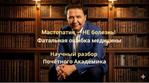 Мастопатия это не болезнь. Фатальная ошибка медицины.  Научный разбор почетного академика КАП