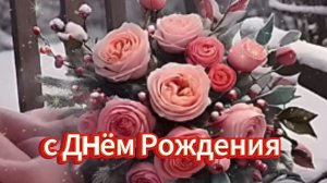 💐 С Днём рождения, дорогая! Красивое видеопоздравление женщине ✨