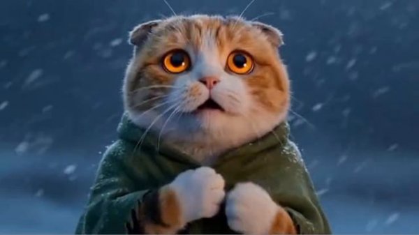 Короткометражка про котиков созданная нейросетью