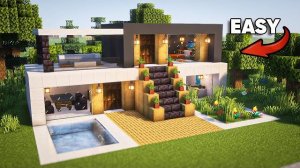 Пошаговое руководство по созданию современного дома в Minecraft: простой урок.