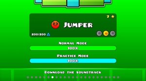 Прошёл Jumper в Geometry dash lite