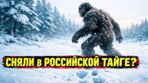 В заснеженных российских лесах сняли странное человекоподобное существо