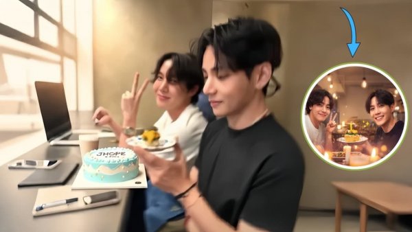 В этом фрагменте Тэхён поздравляет Джей-Хоупа с Днём рождения! 2026