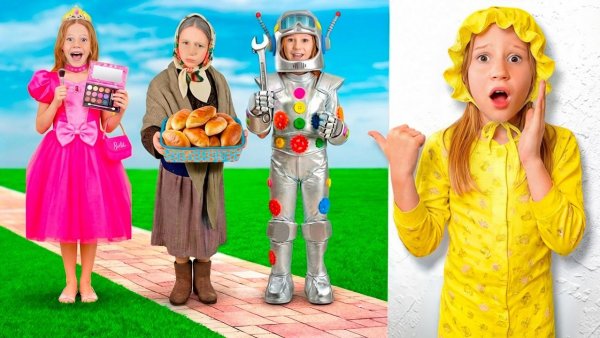 Nastya is helping her little friend find a super nanny