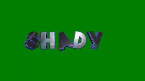 ещё вд для SHADY как у PROZEN