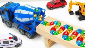 Мультики для детей и малышей. Деревянные Игрушечные горки, Яркие машинки. Мультики залипалки