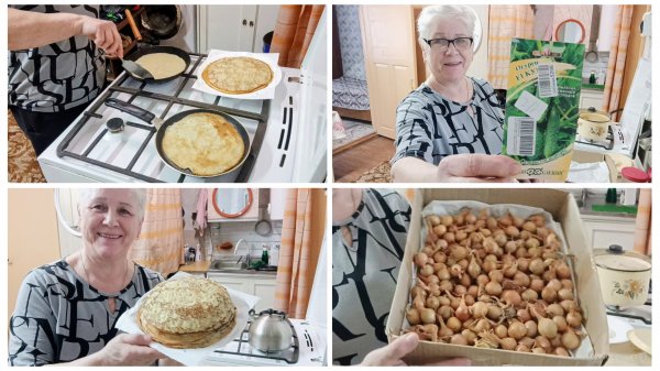 "Жизнь на пенсии".. Блинчики по заявке.)) Подготавливаюсь к посевной.