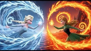 ХОЛОДНОЕ СЕРДЦЕ! АННА ОБЛАДАЕТ ОГНЕННОЙ СИЛОЙ?! 🔥 Лед против огня Волшебная история РЕАКЦИЯ