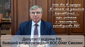 Олег Смолин: «Не все в порядке в нашем не датском королевсте» - о махинациях руководства ВОС