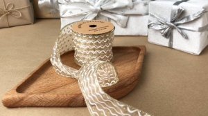 Декоративная лента АЭРЬЕН ГОЛД: ГОРОШЕК, текстиль, 270х6 см, 747000020-1