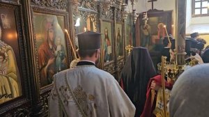 Праздничная Патриаршая Литургия в праздник Симеона Богоприимца в монастыре в Катамонах