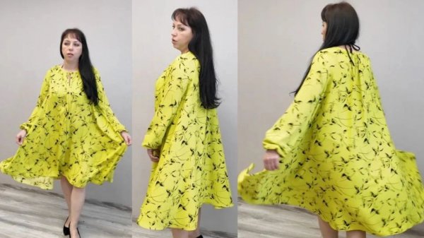 Обзор и примерка моего экспериментального платья.