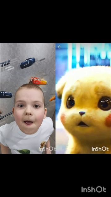 Повторяем за покемоном Пикачу пика пика #покемон #пикачу