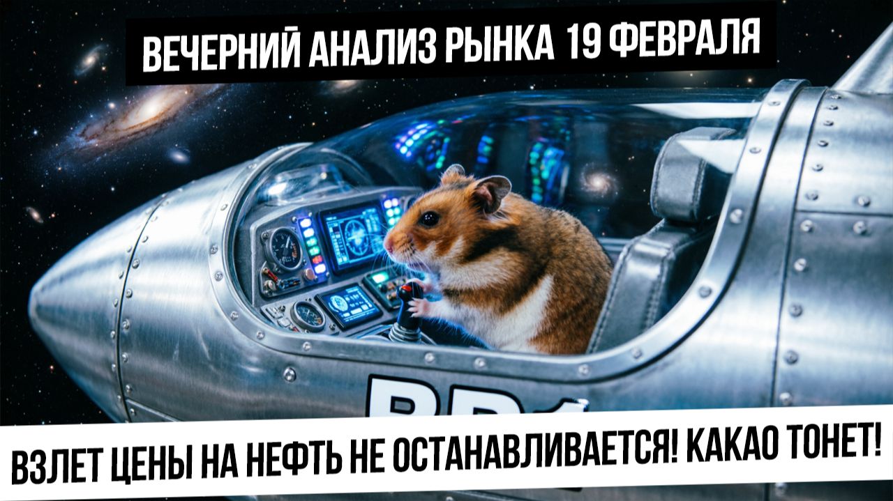 Вечерний анализ рынка 19 февраля. Взлет нефти! Будет ли коррекция или разворот? Какао идет ко дну! смотреть онлайн