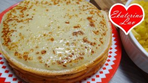 ТВОРОЖНЫЕ нежные заварные блинчики! Блины на кефире с творогом! Pancakes!