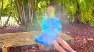 Nastya and Maggie in the kids story about the magic wand