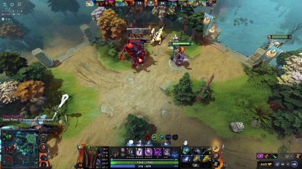 Dota2 мид Witch Doctor против Shadow Fiend