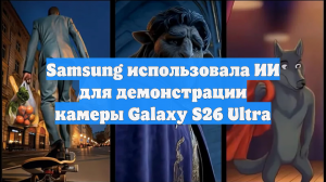 Samsung использовала ИИ для демонстрации камеры Galaxy S26 Ultra