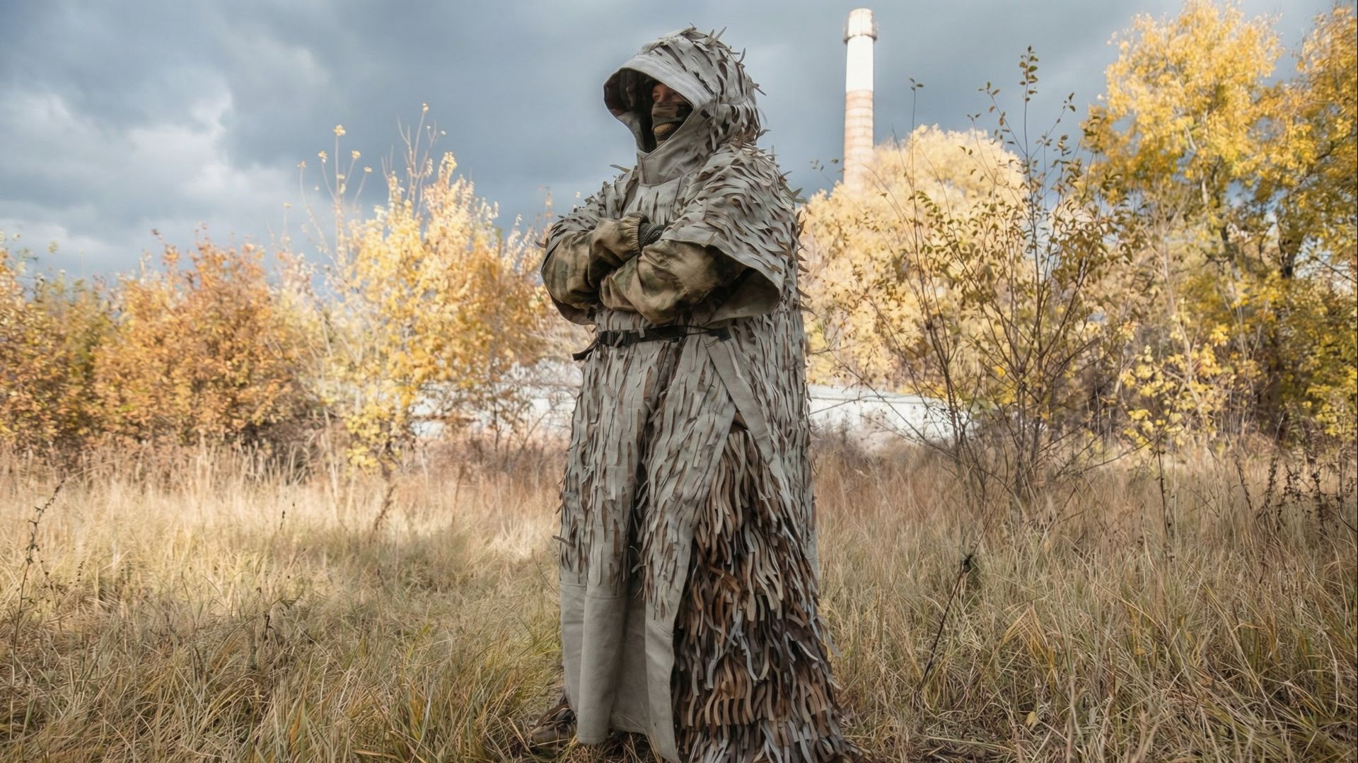 Проверка антидронового пончо и гамашей в тепловизор