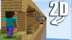 Построил базу в 2D! В Майнкрафт!
