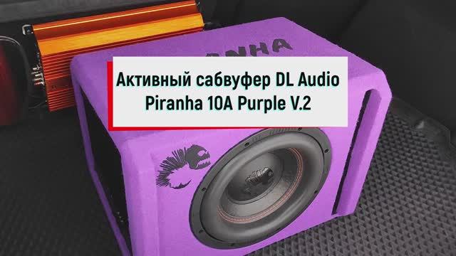 Обзор на активный сабвуфер DL Audio Piranha 10A Purple