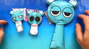 Sprunki BLUE Беременна 🤰 / АСМР РОДЫ / Бумажные истории ! НЕ ПРОПУСТИ !